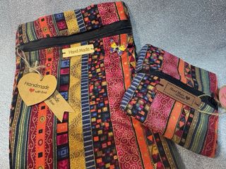 Tris pochette etniche vintage handmade