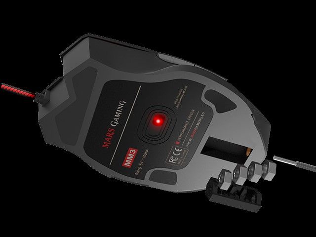 Ratón Mars Gaming MM3 Láser USB LED