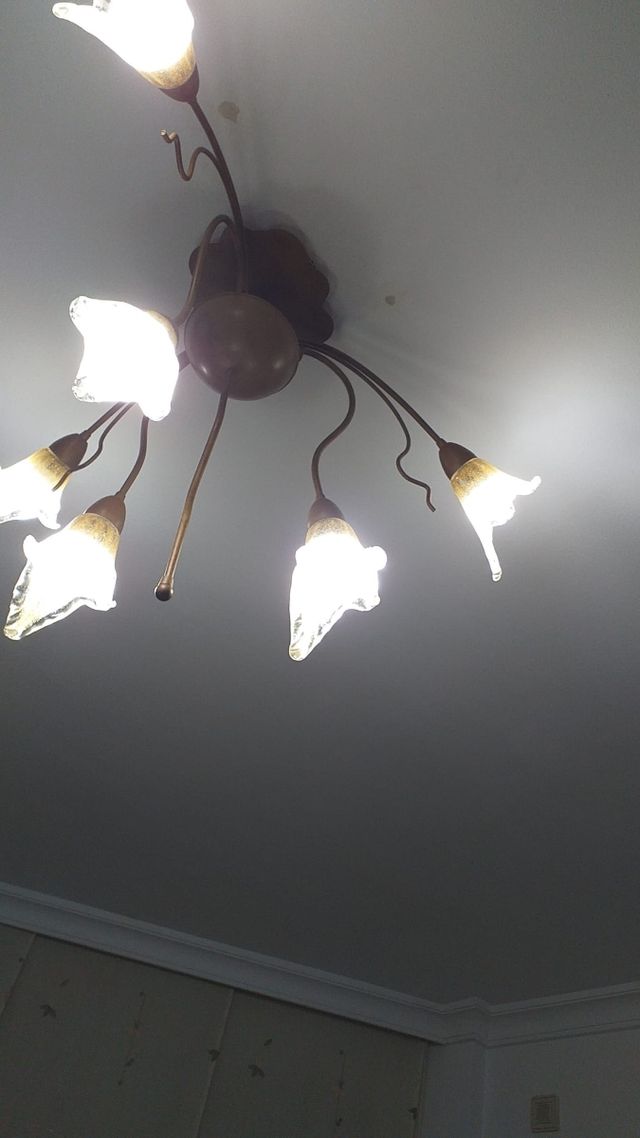 URGE Lámpara de techo de metal y cristal