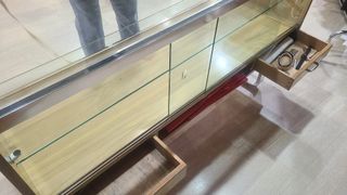 Mostradores de tienda con vitrina