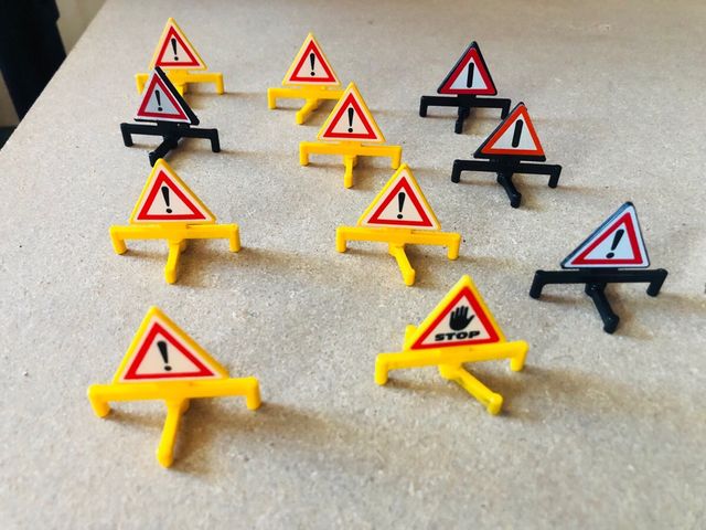 Playmobil Señales Tráfico Policía obras ECONÓMICO