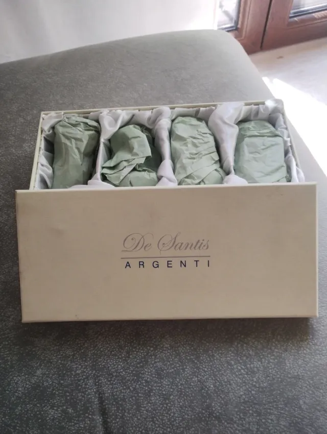 Set 4 statuine argento 925