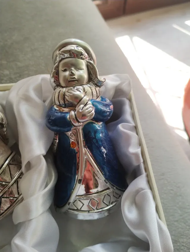 Set 4 statuine argento 925