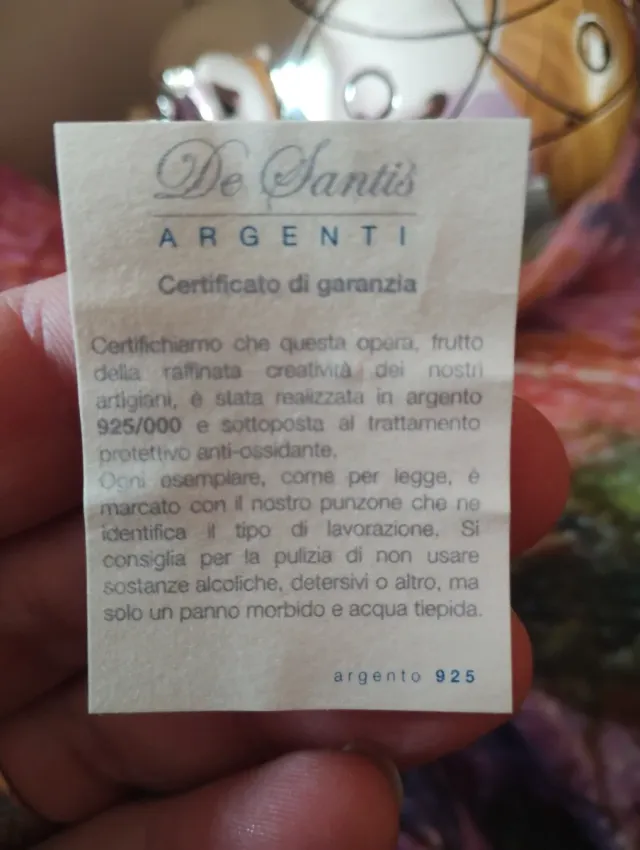 Set 4 statuine argento 925