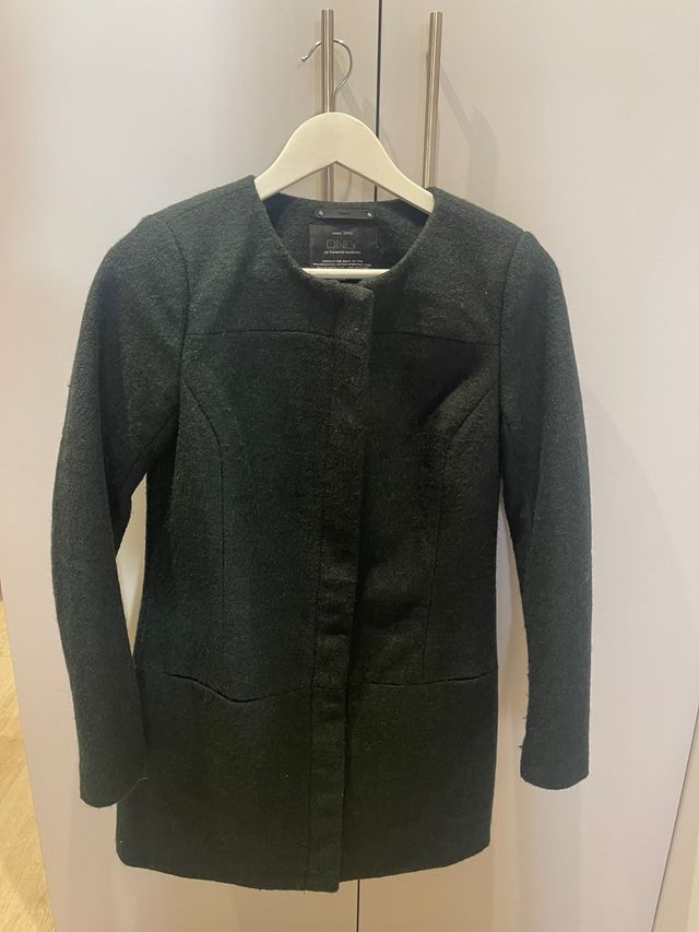 Abrigo Only verde oscuro