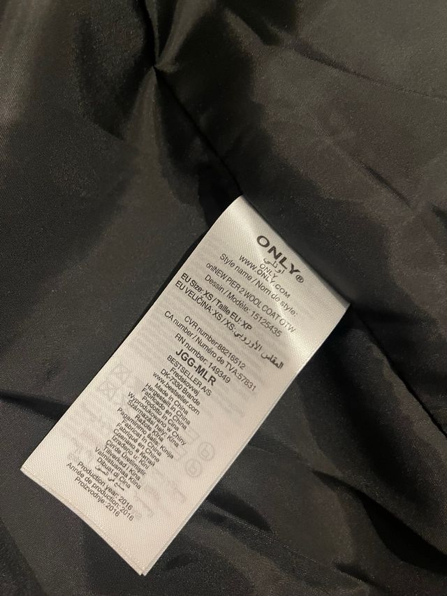 Abrigo Only verde oscuro