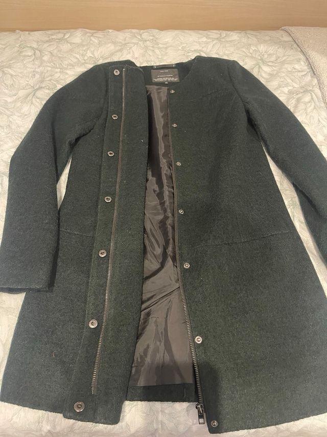 Abrigo Only verde oscuro