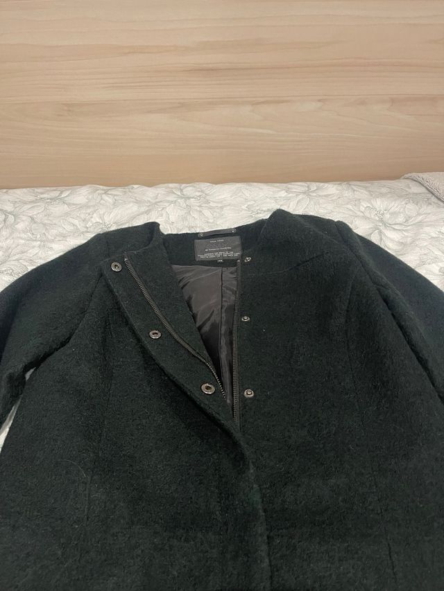 Abrigo Only verde oscuro