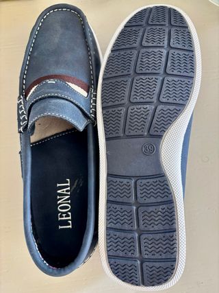 Mocasines LEONAL Azul Talla 39