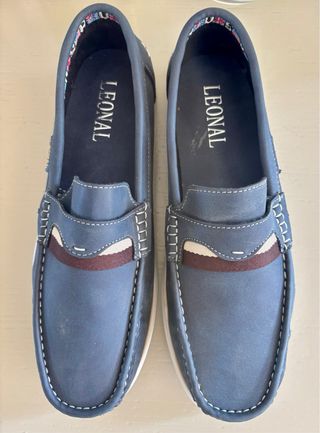 Mocasines LEONAL Azul Talla 39