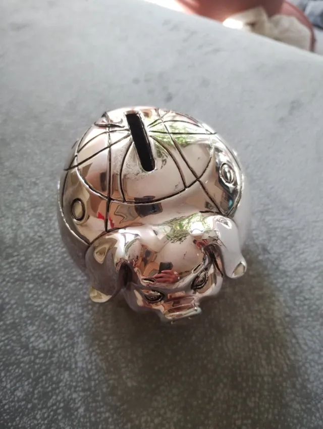 Salvadanaio maialino argento 925 Made in Italy