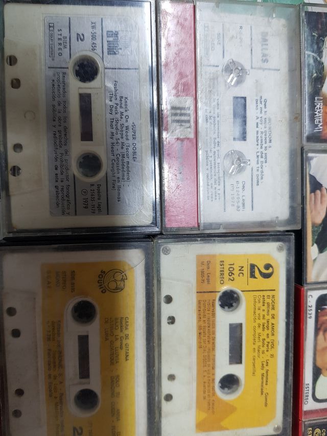 Lote de 21 Casetes Musicales Variados +maletín 