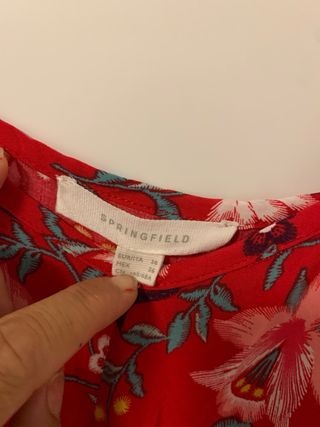 Mono Springfield floral rojo T S