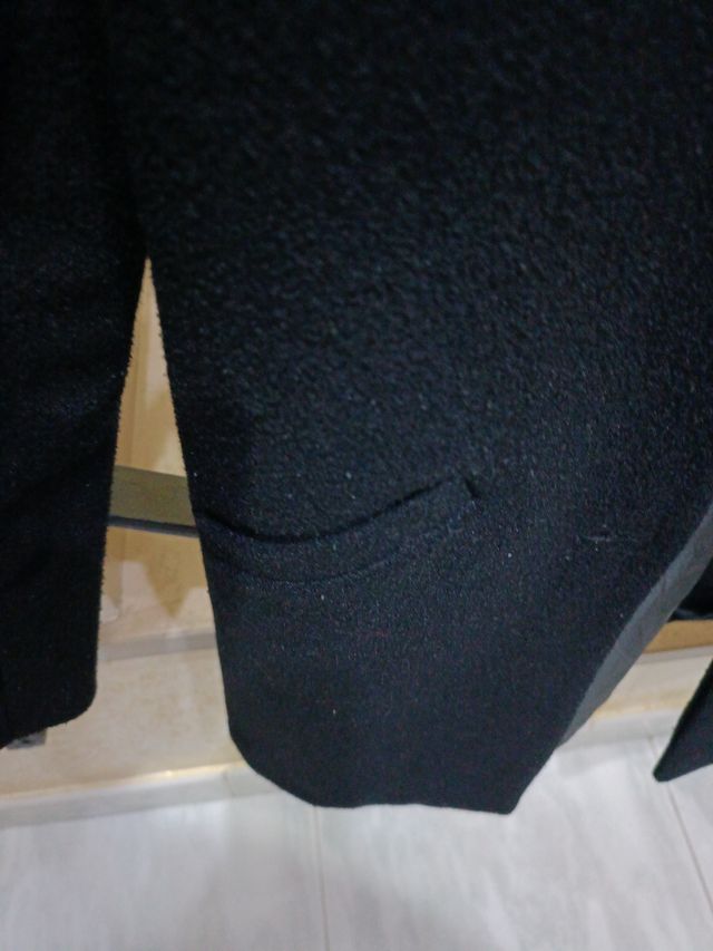 Cappottino donna nero metà lunghezza 