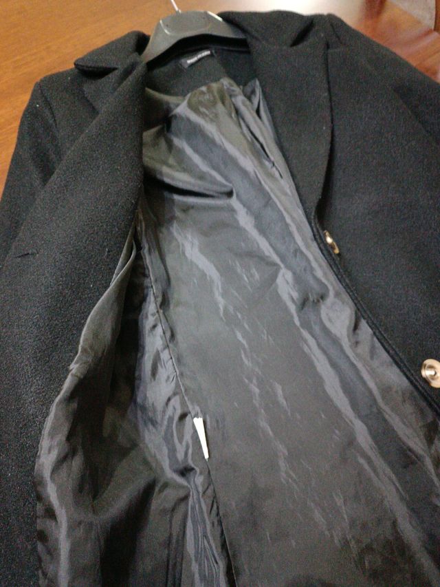 Cappottino donna nero metà lunghezza 