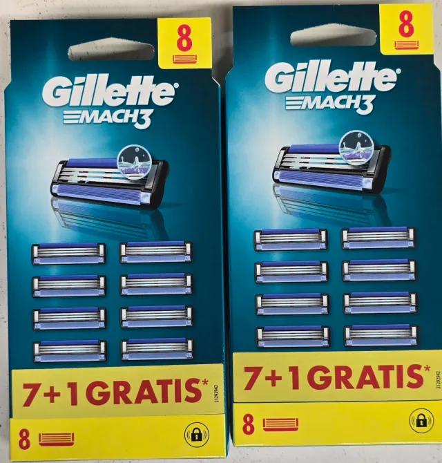Gillette Mach 3 - Recambios 7+1 GRATIS. 2 blister.