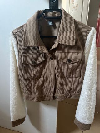 Chaqueta SHEIN Marrón y Blanca Talla M