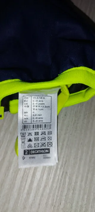 Manoplas Nieve Wedze Niños Azul/Amarillo