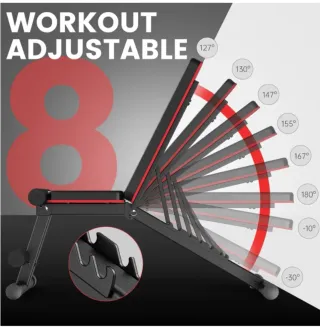 Banco de musculación ajustable PASYOU