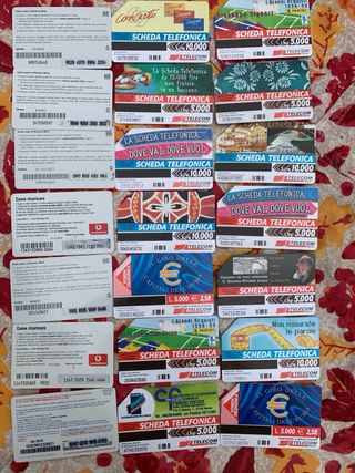 21 Carte Telefoniche Italiane