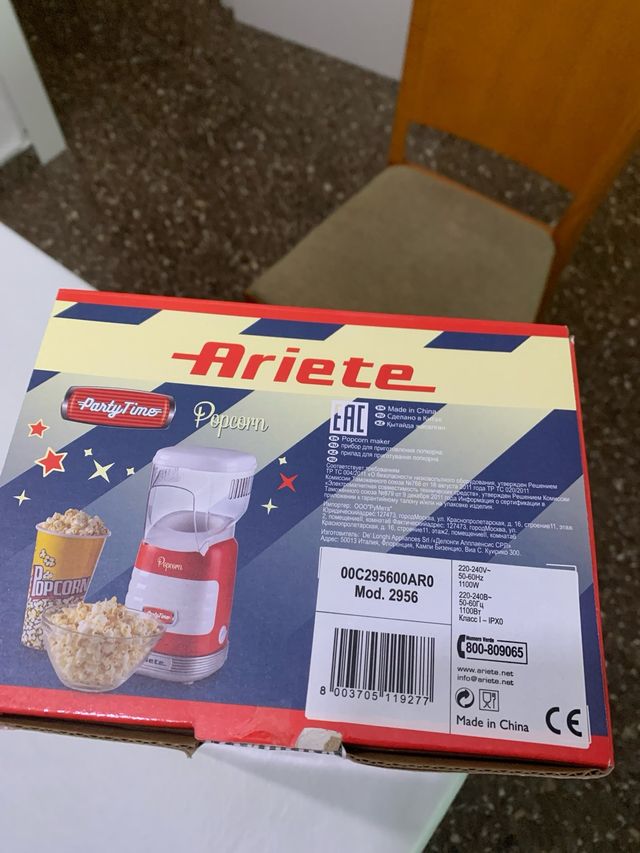 Máquina de Palomitas Ariete Party Time