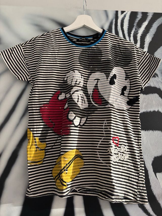 Camiseta Desigual Rayas Mickey Mouse