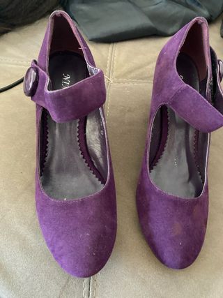 Scarpe con tacco viola donna n.37