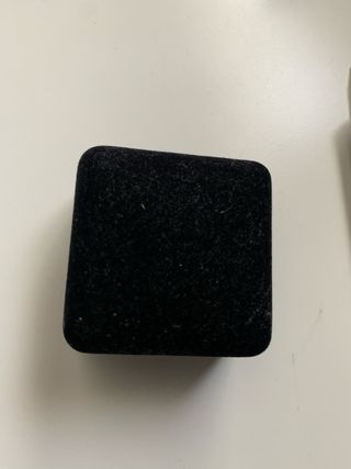 Pendientes de cristal azul y oro