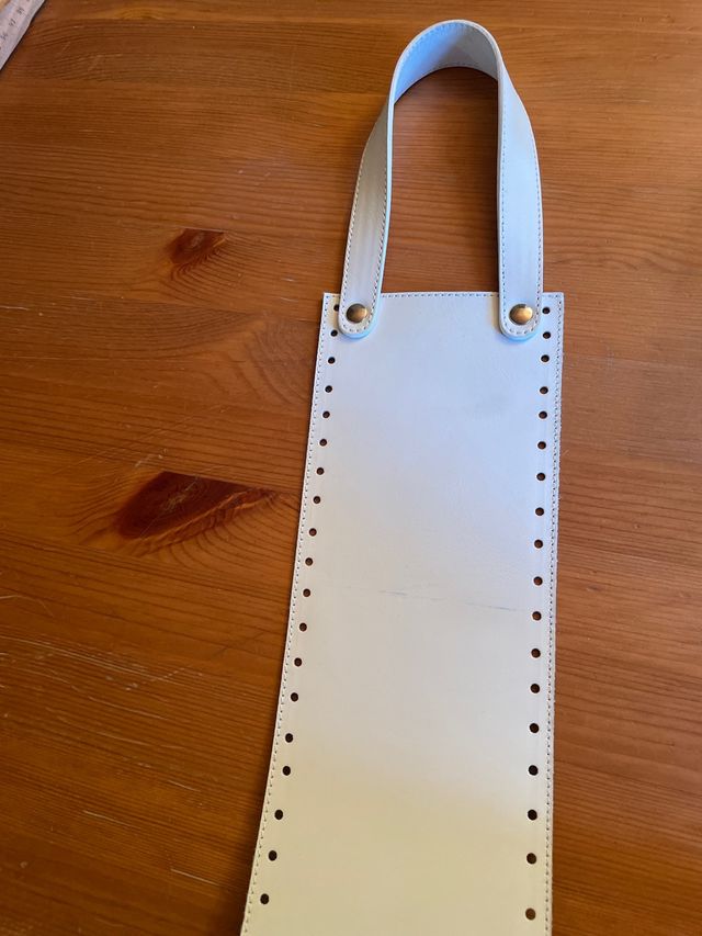 Fascia per borsa bianca