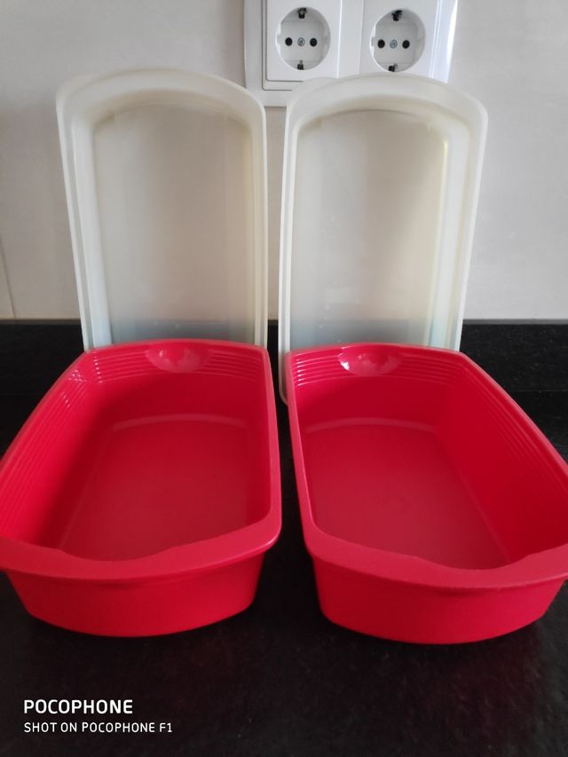 Lote 2 Cajas Rojas, Tupperware