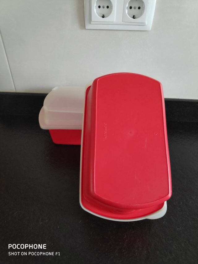 Lote 2 Cajas Rojas, Tupperware
