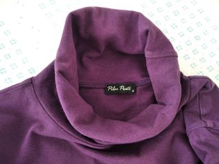 Jersey cuello vuelto morado Pilar Prieto T. S
