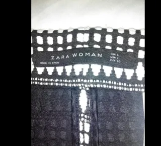 Falda Zara Talla L Estampado Geométrico