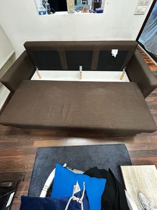 Sofá Cama IKEA FRIHETEN 3 Plazas Marrón