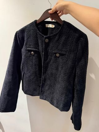 Chaqueta azul marino corta Talla M
