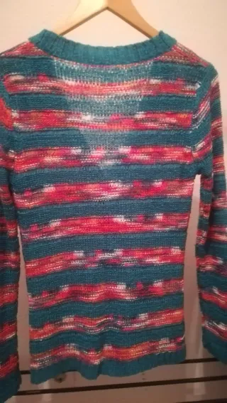 Chaqueta de punto mujer multicolor