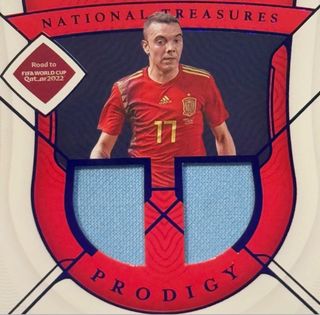 Iago Aspas /25 Auto Doble Patch Match-Worn/Used