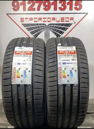 4UD 225 40 18 Y KUMHO RUEDA NUEVA YA MONTADA