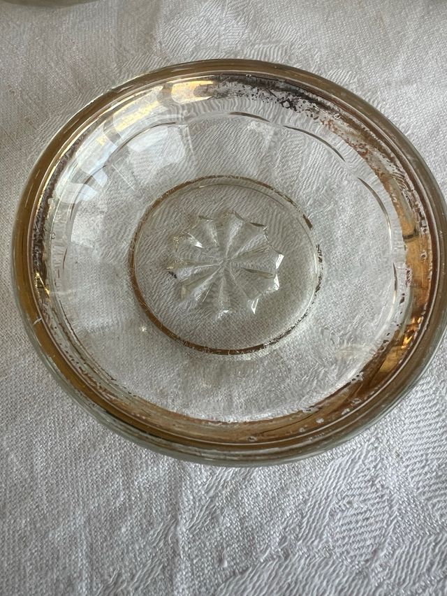 Juego 6 Tazas Té Turcas Vidrio Dorado