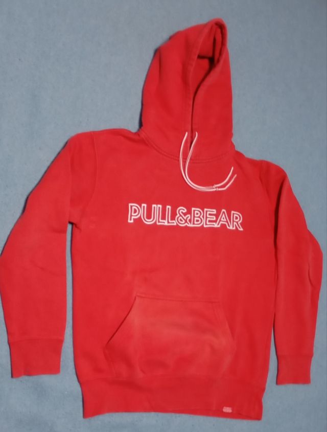 Sudadera Pull&Bear Roja Talla S