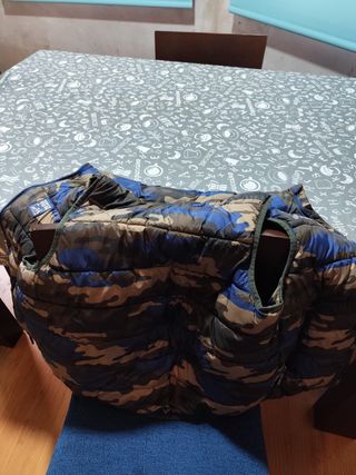 Chaleco camuflaje niño azul multicolor