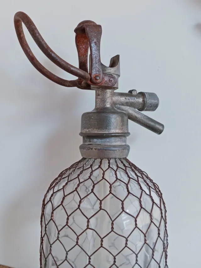 2 Sifones Franceses con Malla s.XIX.