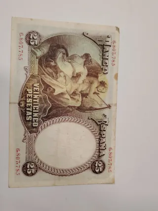 Billete 25 pesetas 25 abril 1931