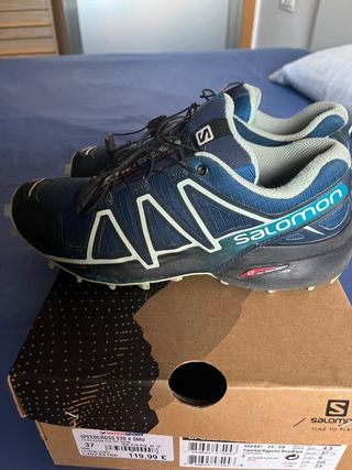 Zapatillas Salomon Speed Cross 4 Azul/Verde
