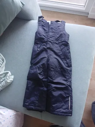 Peto de esquí para niño azul marino talla 2