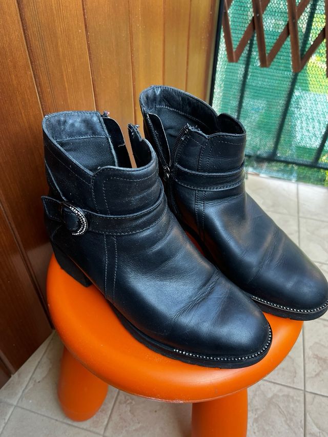 Stivaletti donna Grunland n.37 pelle nera