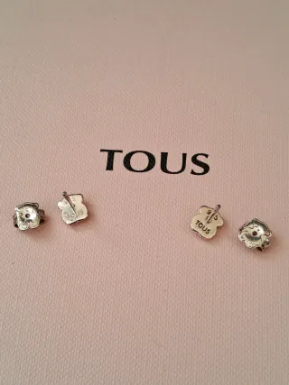 Pendientes Tous Muffin Cuarzo Rosa