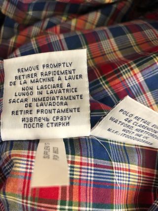 Camisa Ralph Lauren cuadros azul y rojo