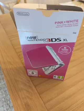 Caja New Nintendo 3DS XL Rosa+Blanco