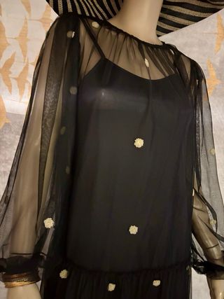 Vestido largo tul Zara T M